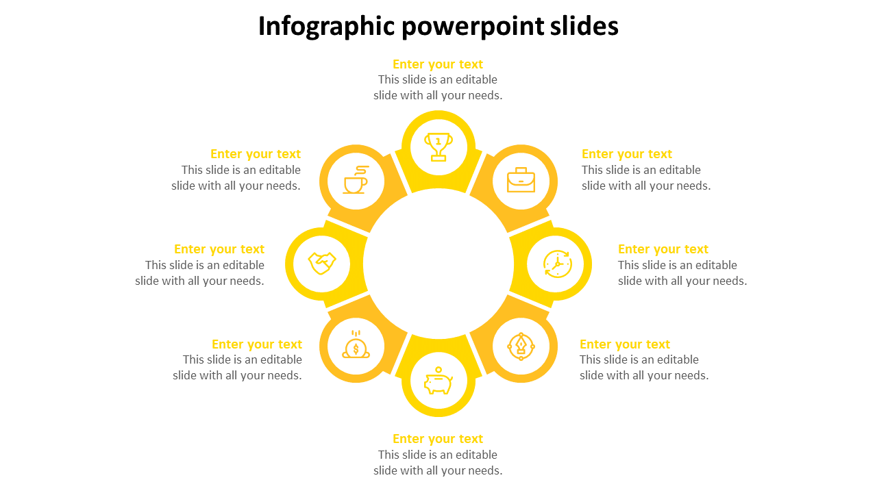 infographic powerpoint slides-8-yellow